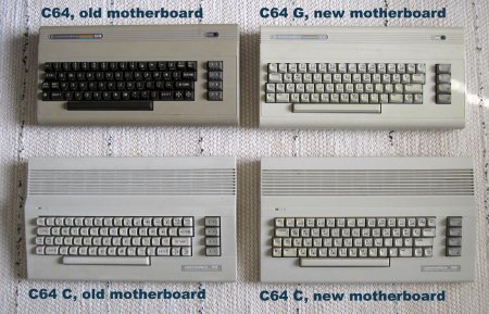 Four different models of C64