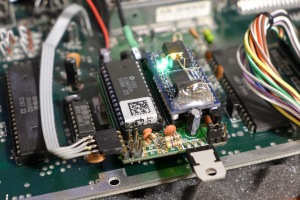 Close-up of the DualSID board.